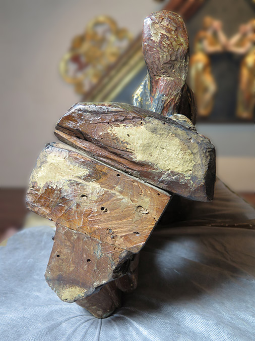 Alonso Berruguete, Old Testament Prophet (Isaiah?) (detail of the base and underside of the left foot), 1526/1533