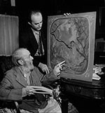Louis Eilshemius (seated), 1939