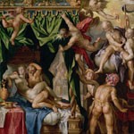 Mars and Venus Surprised by Vulcan