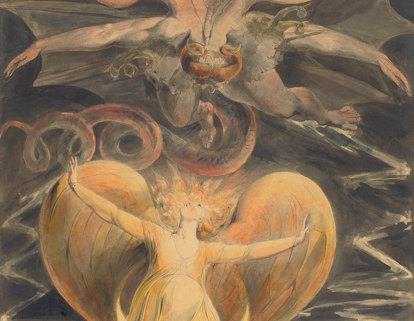 Blake: The Great Red Dragon and the Woman Clothed with the Sun