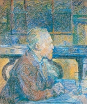 Vincent van Gogh portrait by Toulouse-Lautrec