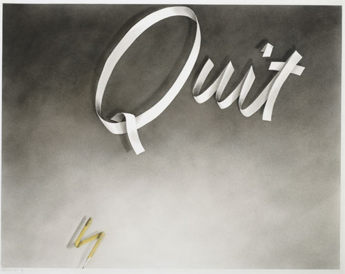 Cotton Puffs, Q-tips®, Smoke and Mirrors: The Drawings of Ed Ruscha