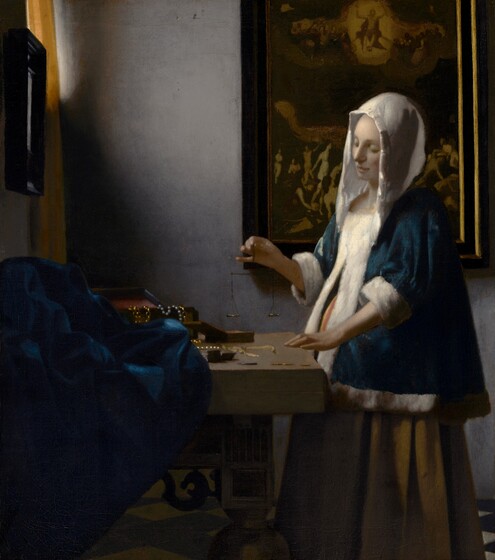 Johannes Vermeer's Woman Holding a Balance